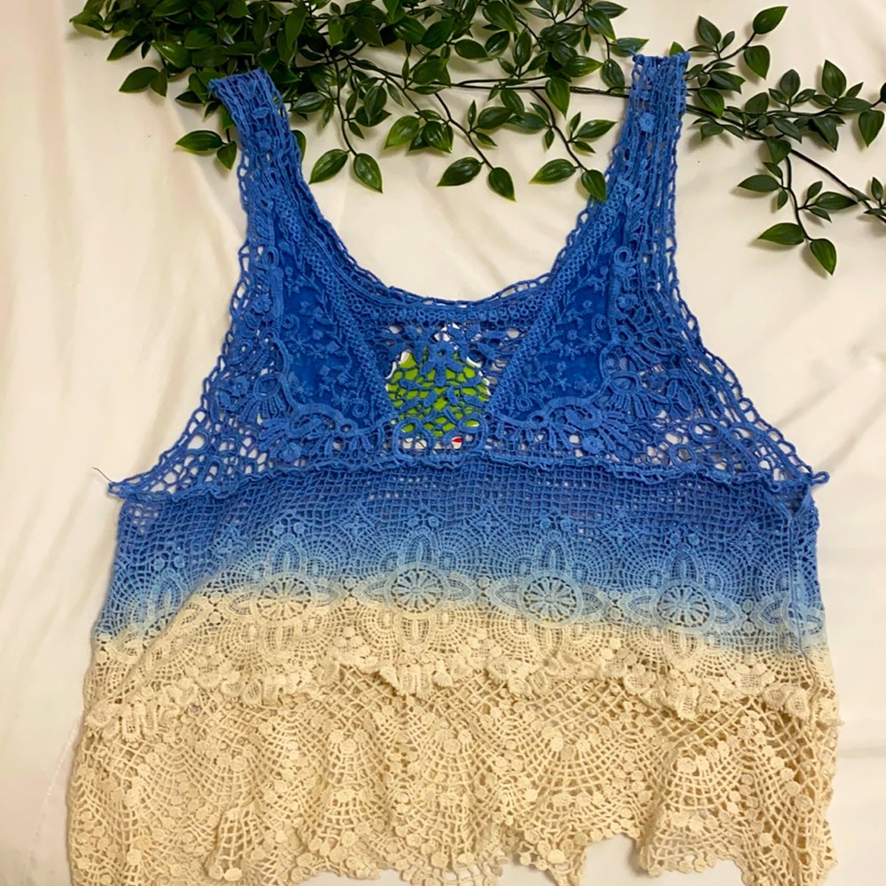 Breeze Ever ombré knitted beach tank